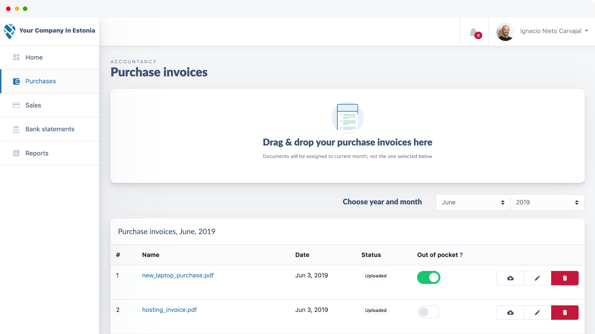 Out of pocket expenses