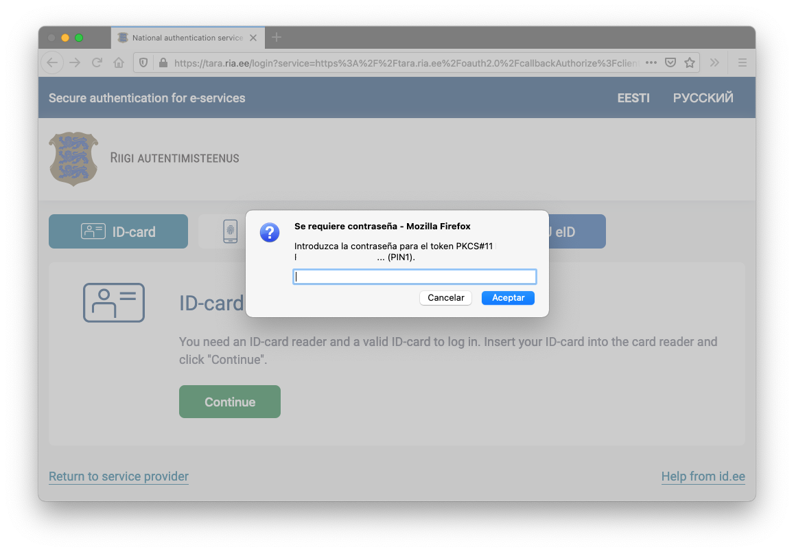 Cómo Empezar tarjeta de e-resident