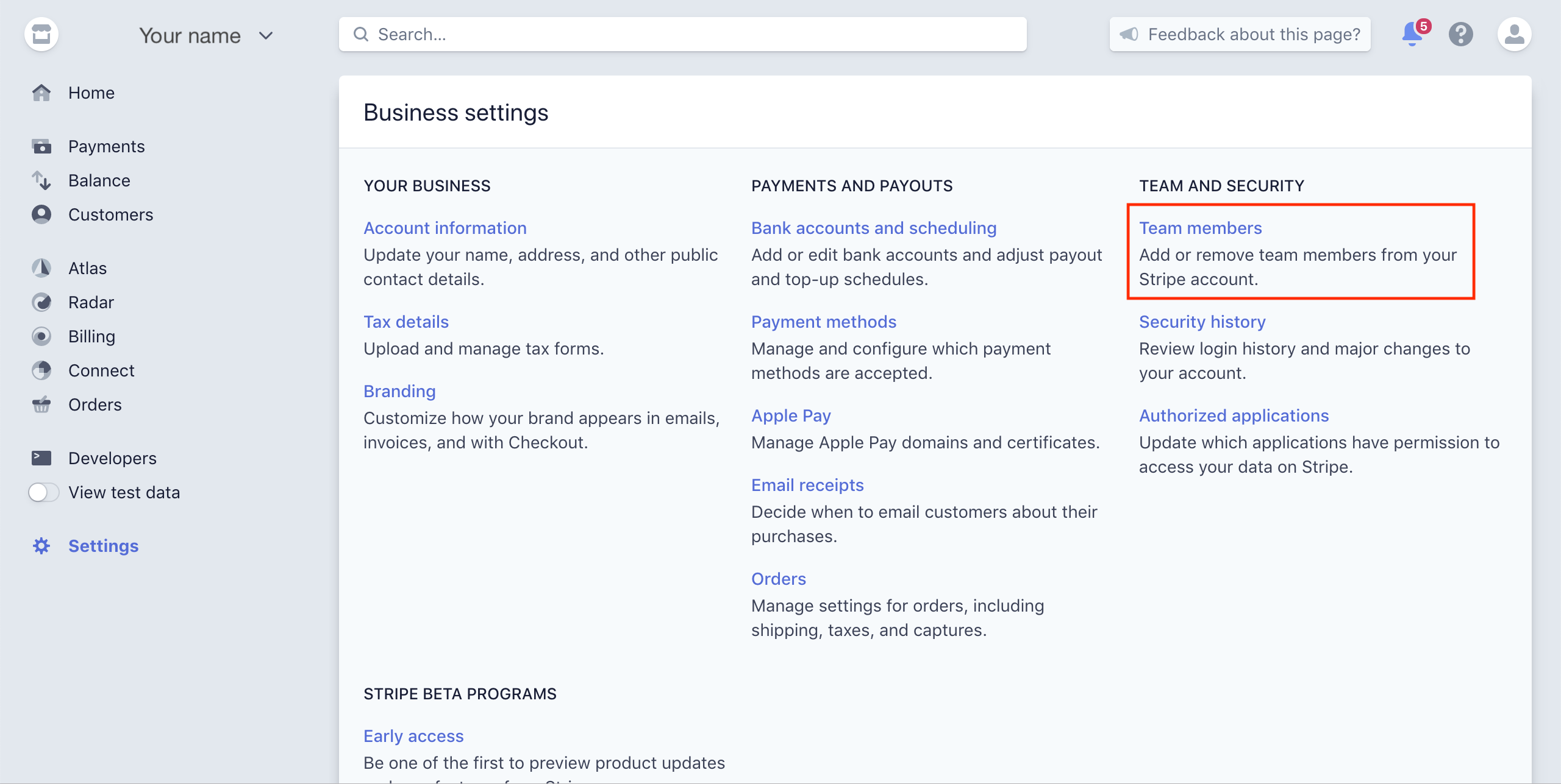 How to grant us permission to Stripe for your accountancy reconciliation