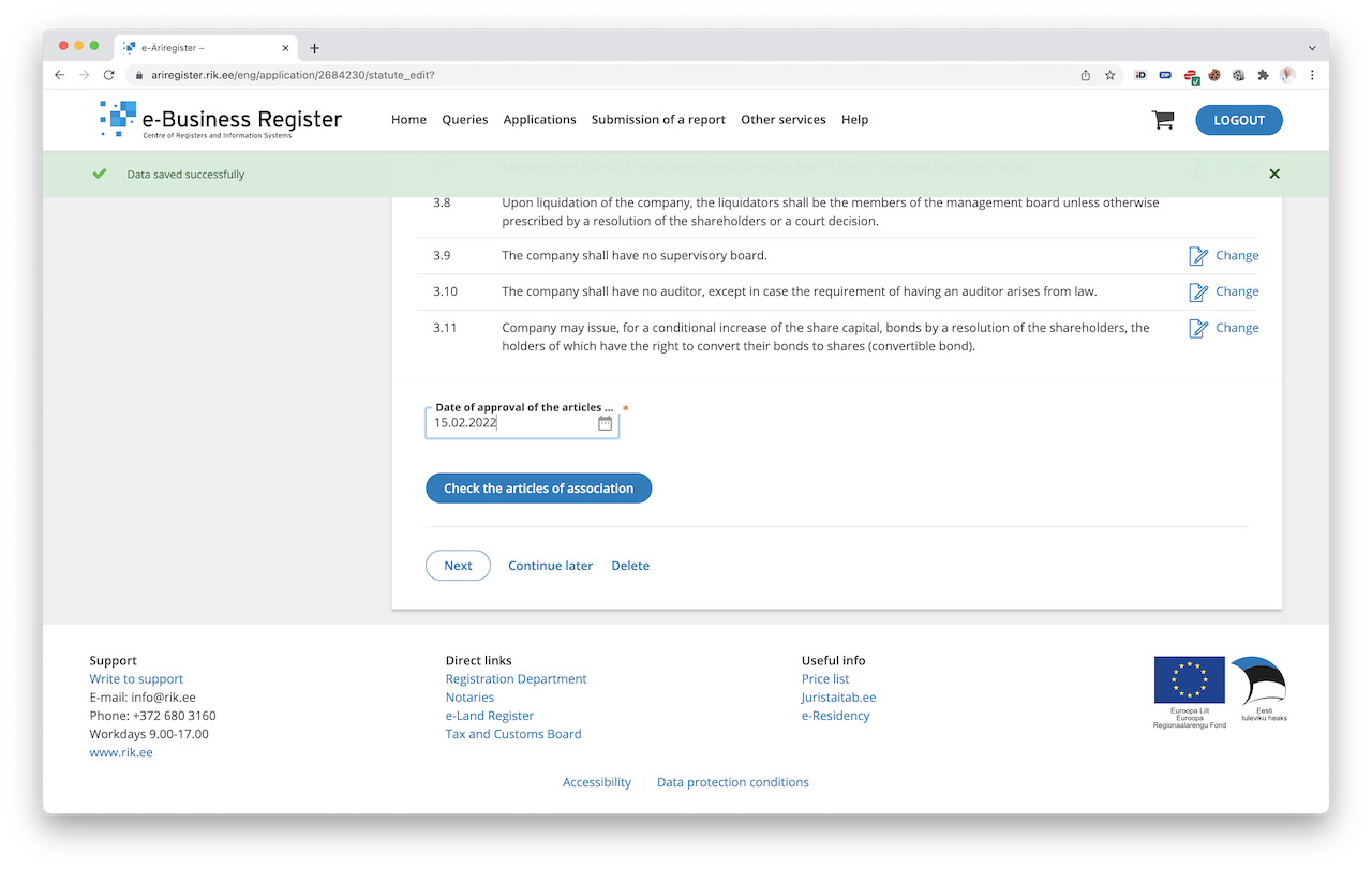 Modificación de Los Estatutos Sociales