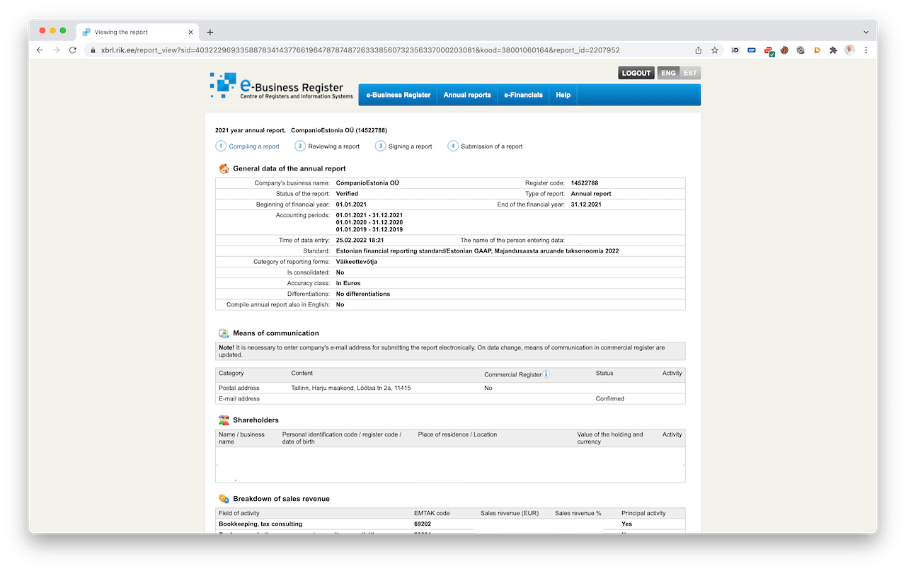 Paso 1 Compiling a report